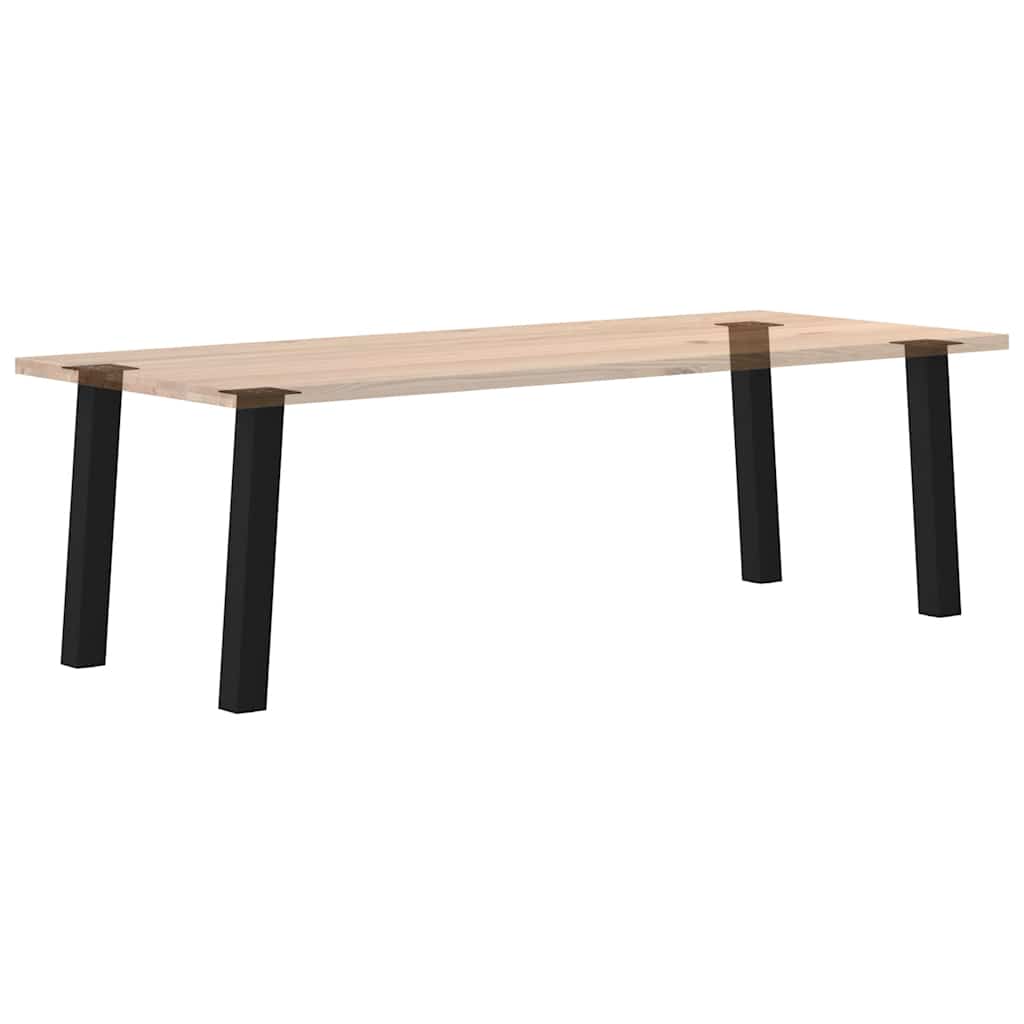 vidaXL Konsolentischbeine 4 Stk. Schwarz 72 cm Stahl