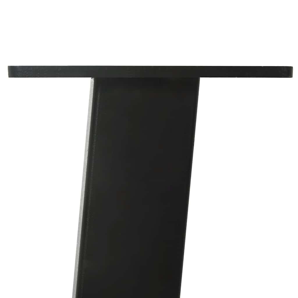 vidaXL Konsolentischbeine 4 Stk. Schwarz 72 cm Stahl