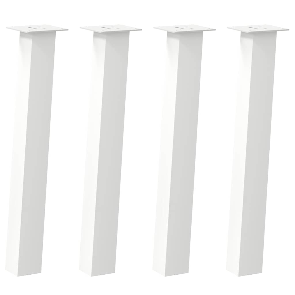 Konsolentischbeine 4 Stk. Weiß 72 cm Stahl