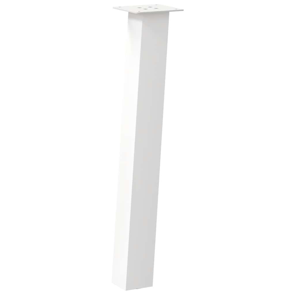 vidaXL Konsolentischbeine 4 Stk. Weiß 72 cm Stahl