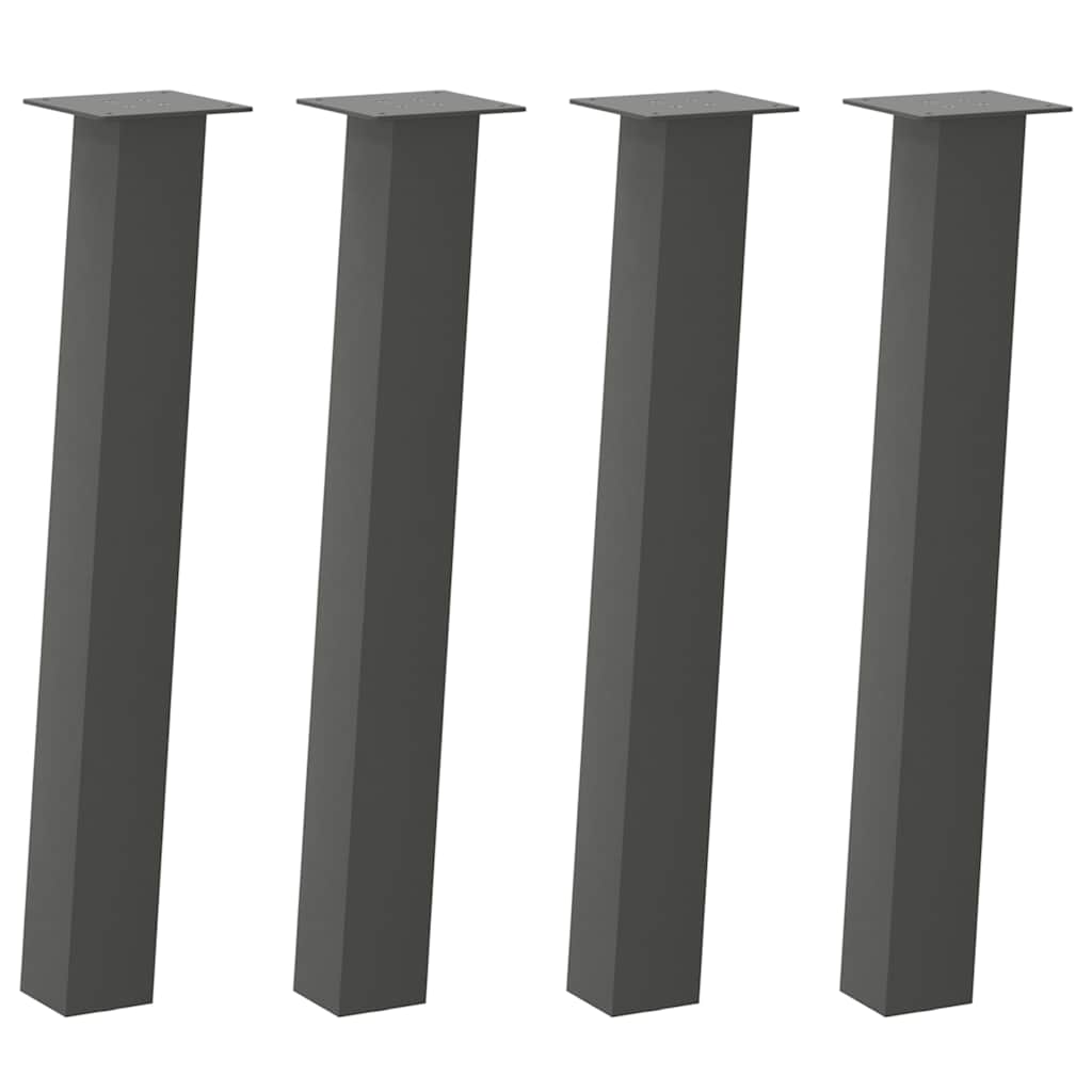 vidaXL Konsolentischbeine 4 Stk. Anthrazit 72 cm Stahl
