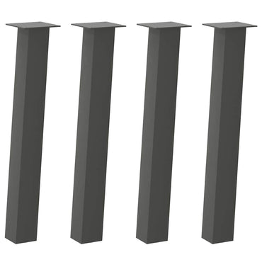 vidaXL Konsolentischbeine 4 Stk. Anthrazit 72 cm Stahl
