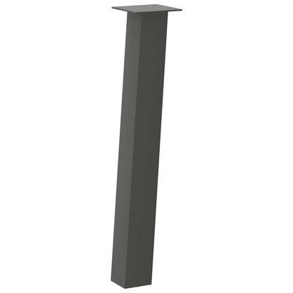 vidaXL Konsolentischbeine 4 Stk. Anthrazit 72 cm Stahl