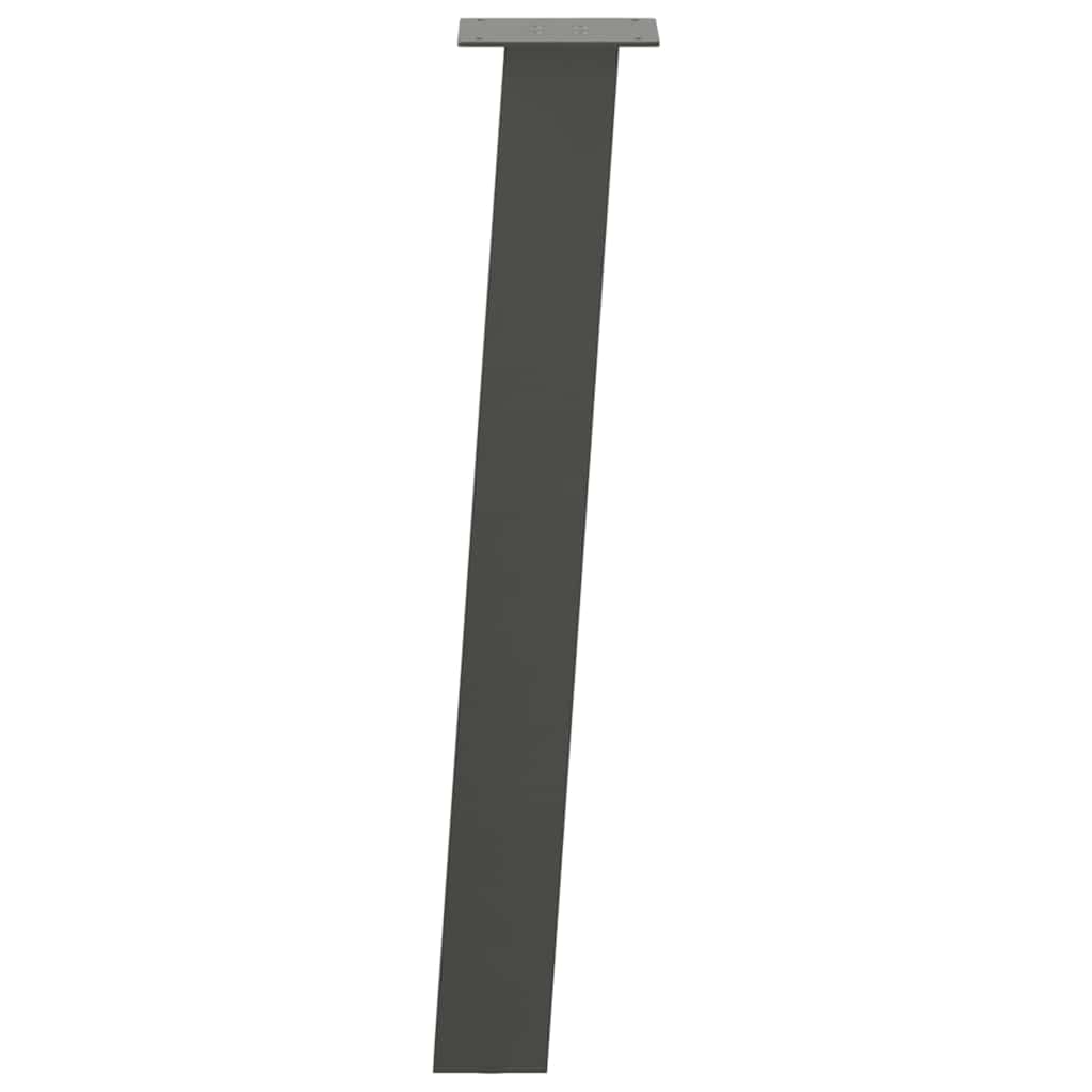 vidaXL Konsolentischbeine 4 Stk. Anthrazit 72 cm Stahl