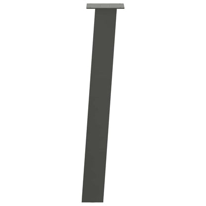 vidaXL Konsolentischbeine 4 Stk. Anthrazit 72 cm Stahl