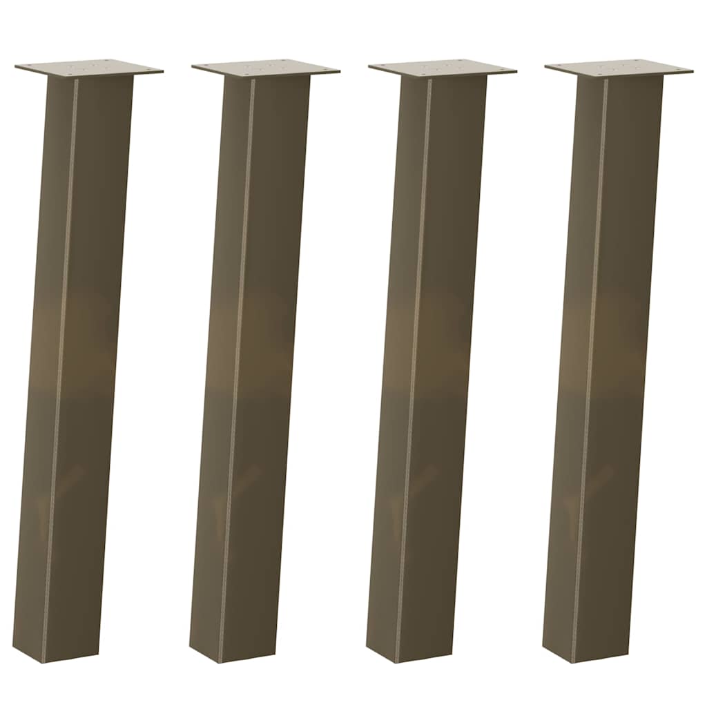 vidaXL Konsolentischbeine 4 Stk. Naturstahl 72 cm Stahl