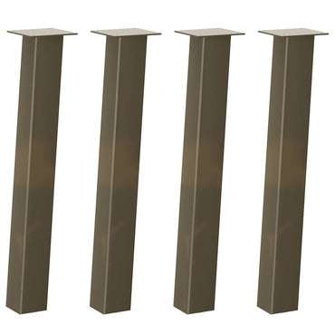 vidaXL Konsolentischbeine 4 Stk. Naturstahl 72 cm Stahl