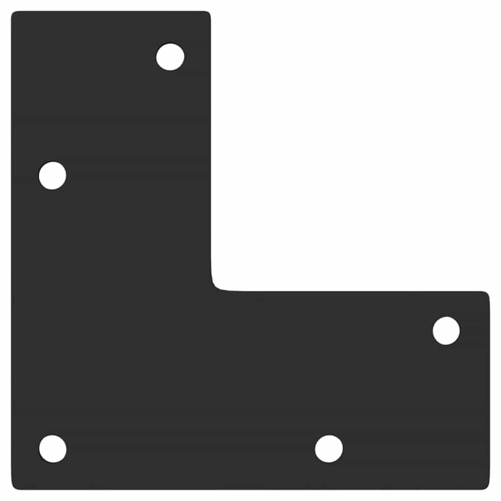 vidaXL Couchtischbeine Konische Form 4 Stk. Schwarz 30-31 cm Stahl