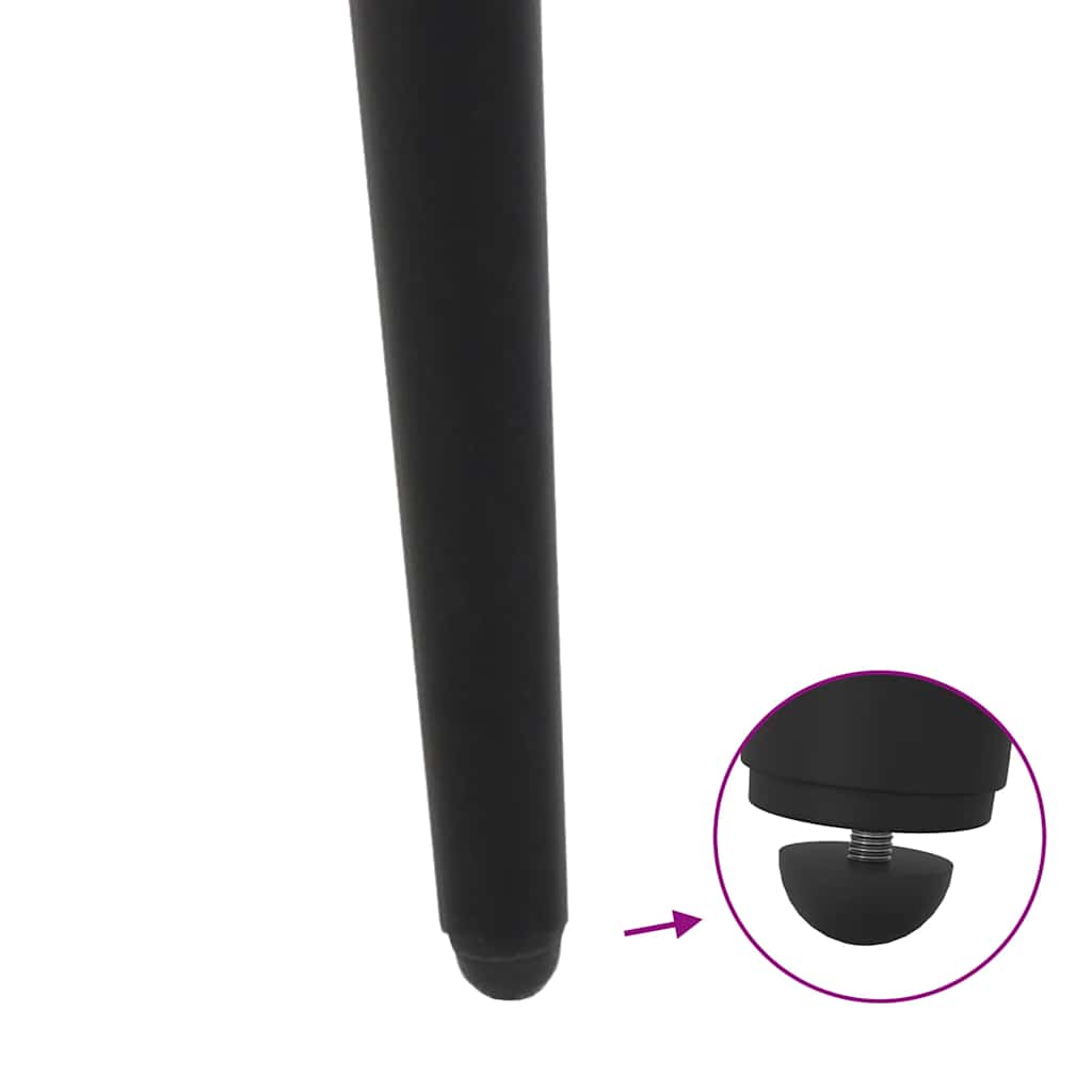 vidaXL Couchtischbeine Konische Form 4 Stk. Schwarz 30-31 cm Stahl
