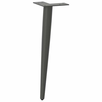 vidaXL Couchtischbeine Konische Form 4 Stk. Anthrazit 30-31 cm Stahl