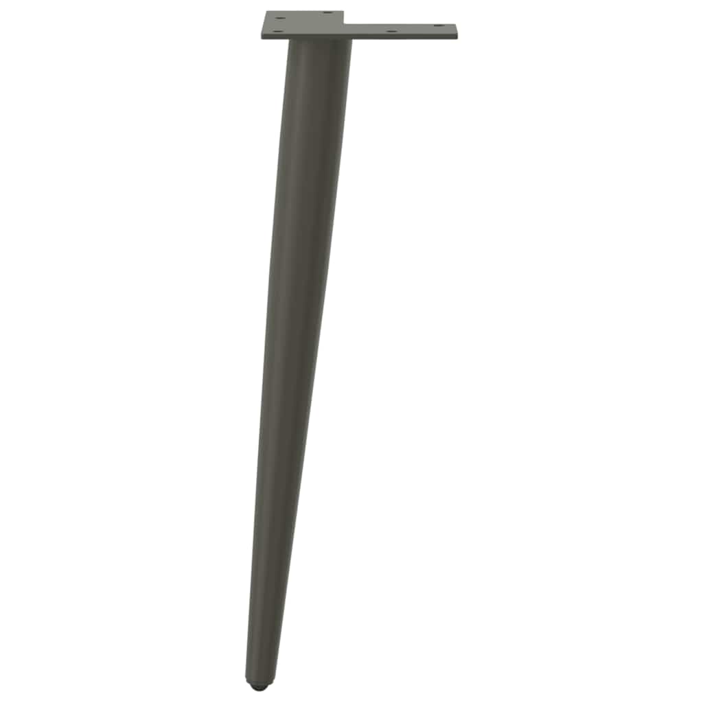 vidaXL Couchtischbeine Konische Form 4 Stk. Anthrazit 30-31 cm Stahl