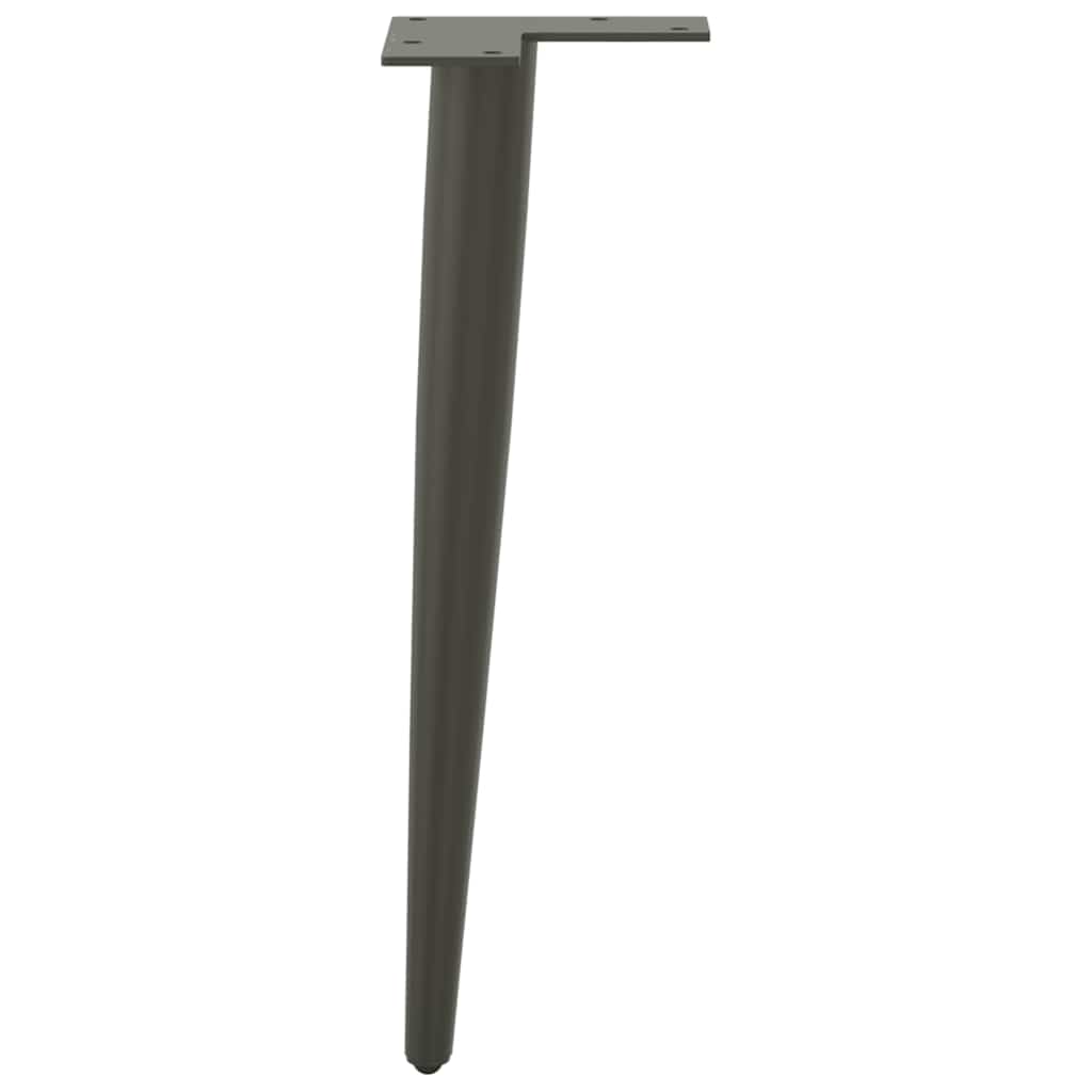 vidaXL Couchtischbeine Konische Form 4 Stk. Anthrazit 30-31 cm Stahl