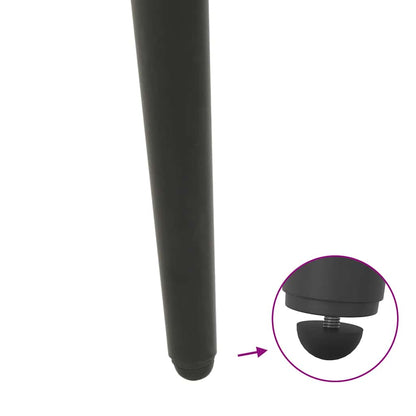 vidaXL Couchtischbeine Konische Form 4 Stk. Anthrazit 30-31 cm Stahl