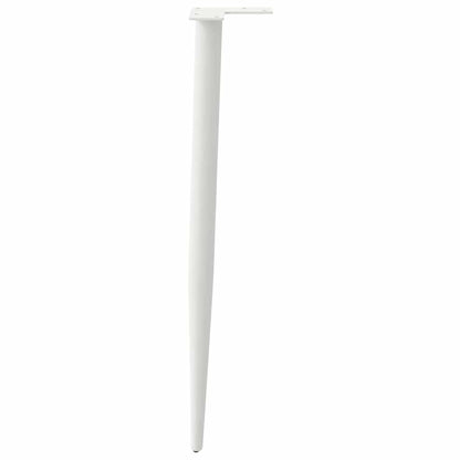 vidaXL Konsolentischbeine Konische Form 4 Stk. Weiß 72-73 cm Stahl