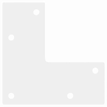 vidaXL Konsolentischbeine Konische Form 4 Stk. Weiß 72-73 cm Stahl