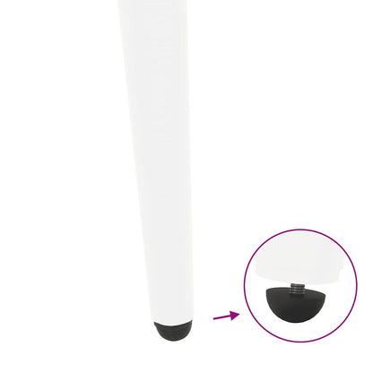 vidaXL Konsolentischbeine Konische Form 4 Stk. Weiß 72-73 cm Stahl
