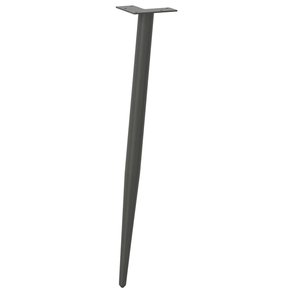 vidaXL Konsolentischbeine Konische Form 4 Stk. Anthrazit 72-73 cm Stahl