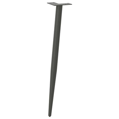 vidaXL Konsolentischbeine Konische Form 4 Stk. Anthrazit 72-73 cm Stahl