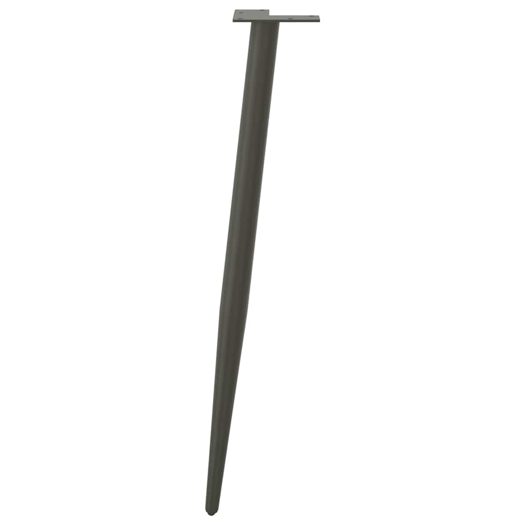 vidaXL Konsolentischbeine Konische Form 4 Stk. Anthrazit 72-73 cm Stahl