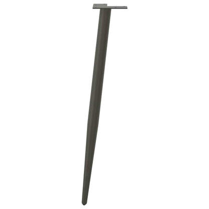 vidaXL Konsolentischbeine Konische Form 4 Stk. Anthrazit 72-73 cm Stahl