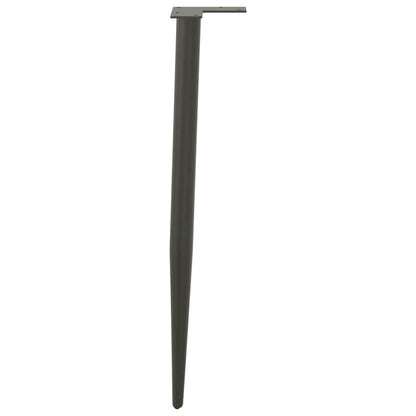 vidaXL Konsolentischbeine Konische Form 4 Stk. Anthrazit 72-73 cm Stahl