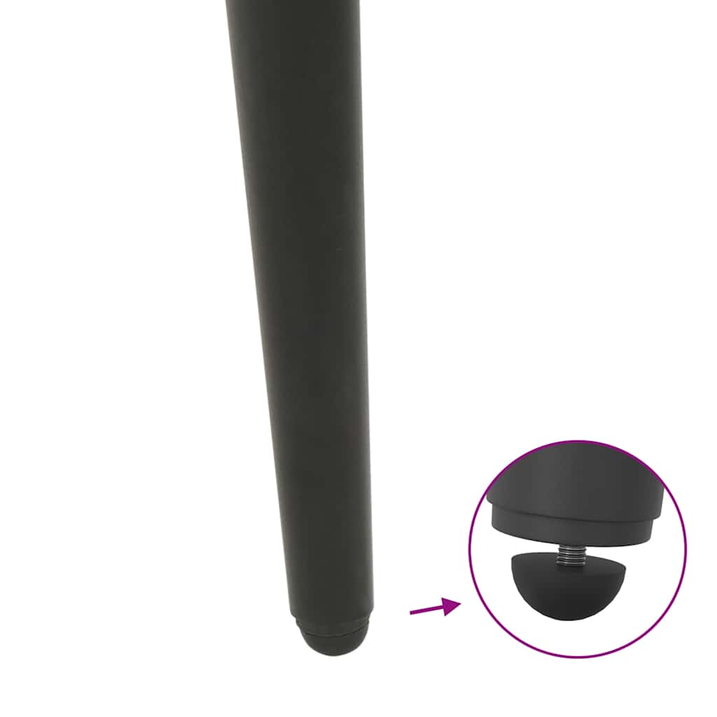vidaXL Konsolentischbeine Konische Form 4 Stk. Anthrazit 72-73 cm Stahl