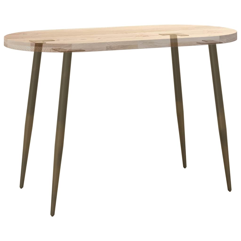 vidaXL Konsolentisch Beine Konische Form 4 Stück Naturstahl 72-73cm Stahl