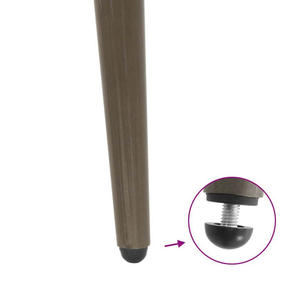 vidaXL Konsolentisch Beine Konische Form 4 Stück Naturstahl 72-73cm Stahl