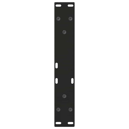 vidaXL Pieds de table basse en V 2 pcs Noir 30x(30-31,3) cm Acier