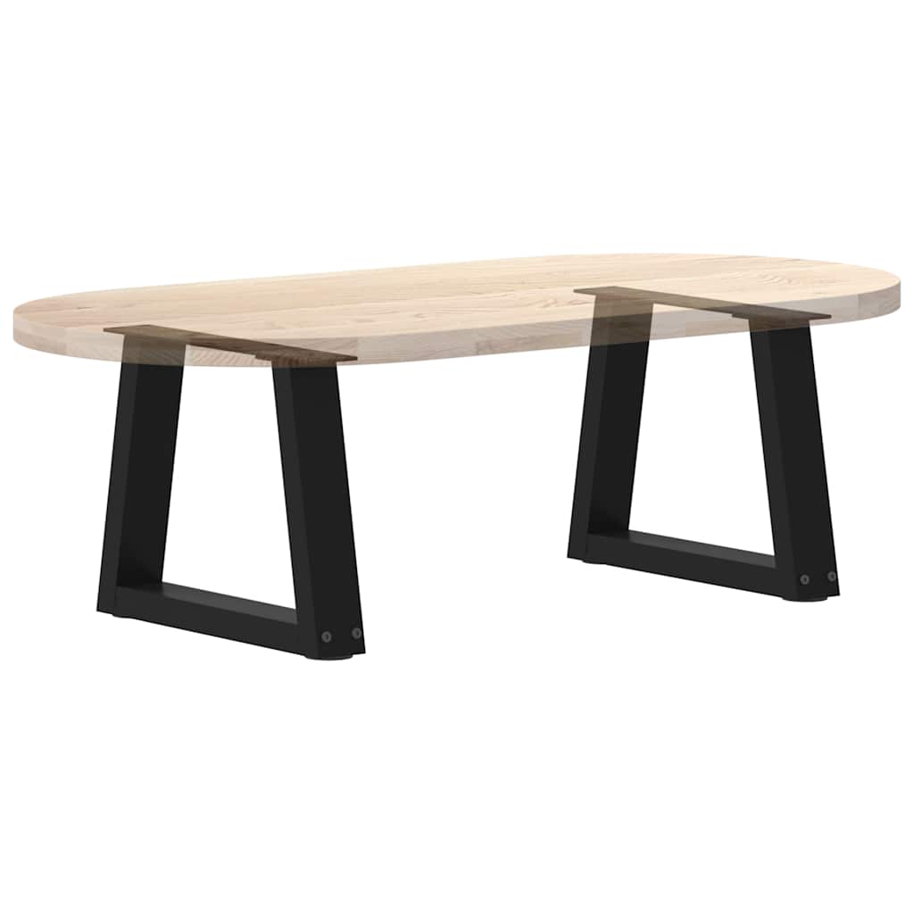 vidaXL Pieds de table basse en V 2 pcs Noir 30x(30-31,3) cm Acier