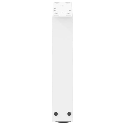 vidaXL Pieds de table basse en forme de V 2 pcs Blanc 30x(30-31,3) cm Acier