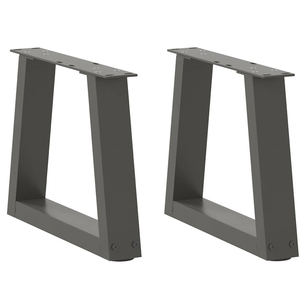 vidaXL Couchtischbeine V-Form 2 Stück Anthrazit 30x(30-31,3) cm Stahl