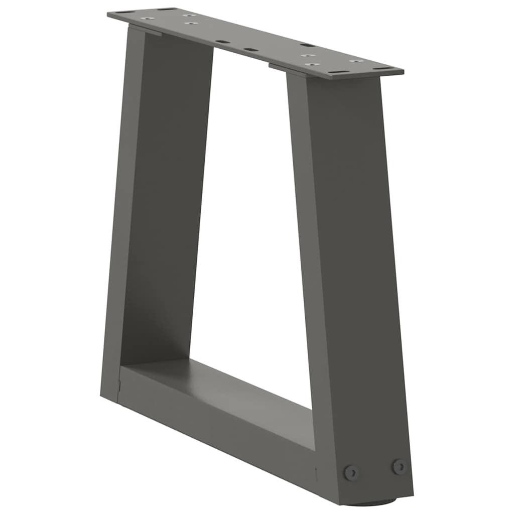 vidaXL Couchtischbeine V-Form 2 Stück Anthrazit 30x(30-31,3) cm Stahl