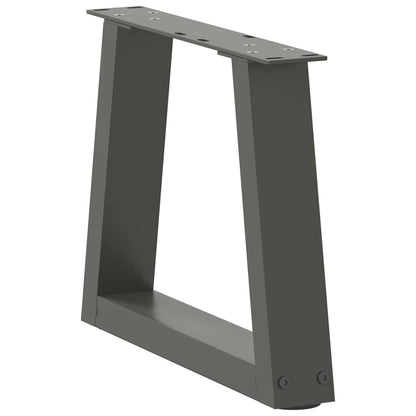 vidaXL Couchtischbeine V-Form 2 Stück Anthrazit 30x(30-31,3) cm Stahl