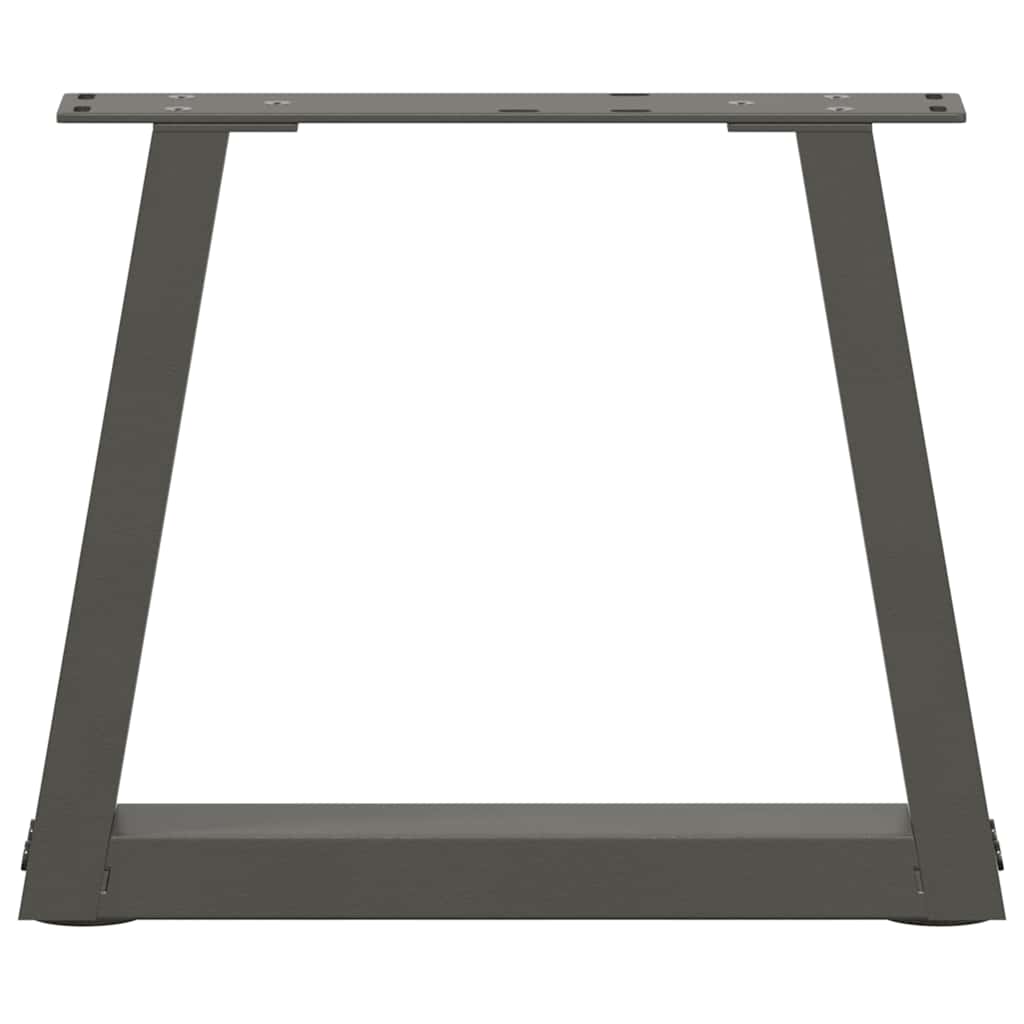 vidaXL Couchtischbeine V-Form 2 Stück Anthrazit 30x(30-31,3) cm Stahl