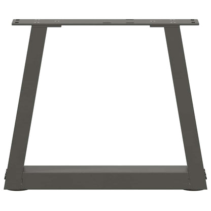 vidaXL Couchtischbeine V-Form 2 Stück Anthrazit 30x(30-31,3) cm Stahl