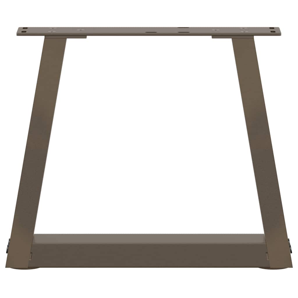 vidaXL Pieds de table basse en V 2 pcs Acier brut 30x(30-31,3) cm Acier