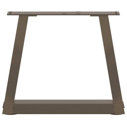 vidaXL Pieds de table basse en V 2 pcs Acier brut 30x(30-31,3) cm Acier