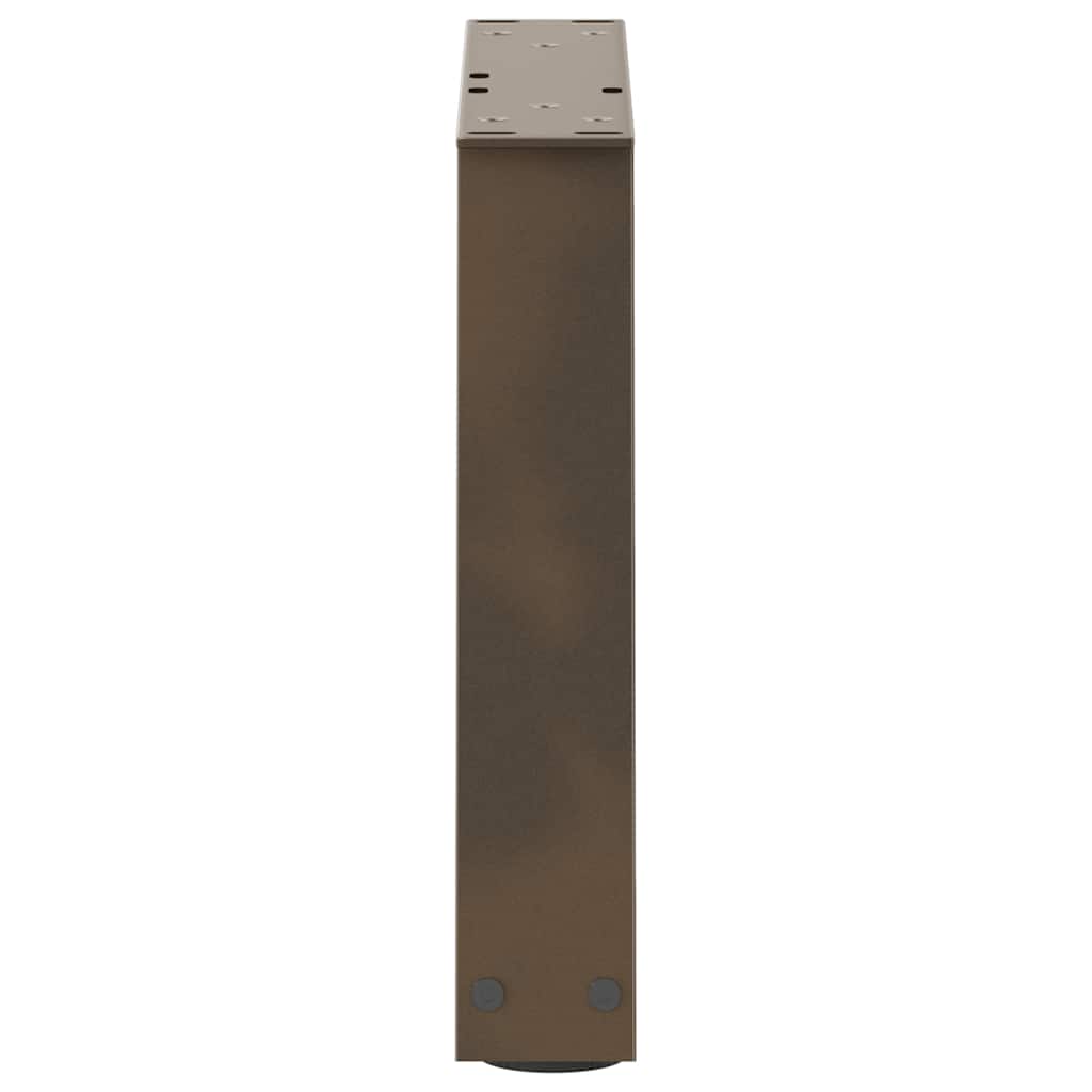 vidaXL Pieds de table basse en V 2 pcs Acier brut 30x(30-31,3) cm Acier