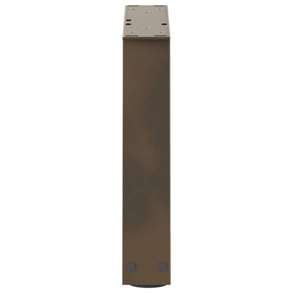 vidaXL Pieds de table basse en V 2 pcs Acier brut 30x(30-31,3) cm Acier