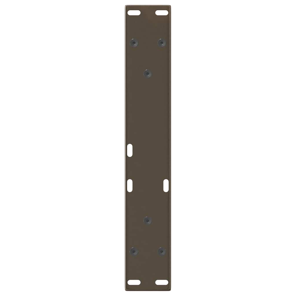 vidaXL Pieds de table basse en V 2 pcs Acier brut 30x(30-31,3) cm Acier