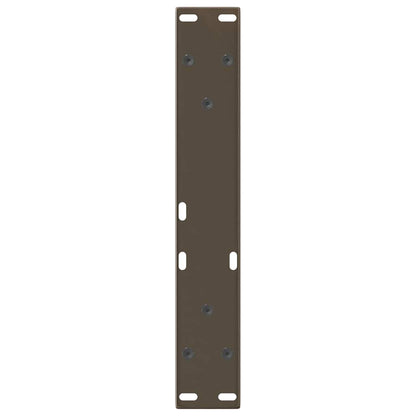 vidaXL Pieds de table basse en V 2 pcs Acier brut 30x(30-31,3) cm Acier