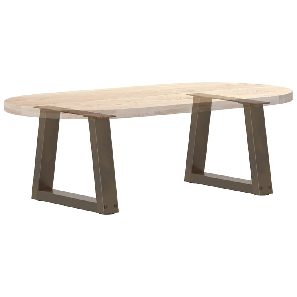vidaXL Pieds de table basse en V 2 pcs Acier brut 30x(30-31,3) cm Acier