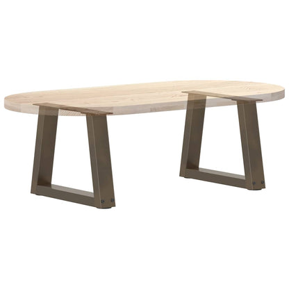 vidaXL Pieds de table basse en V 2 pcs Acier brut 30x(30-31,3) cm Acier