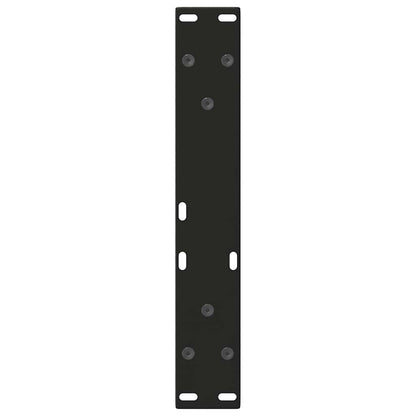 vidaXL Pieds de table basse en V 2 pcs Noir 40x(30-31,3) cm Acier