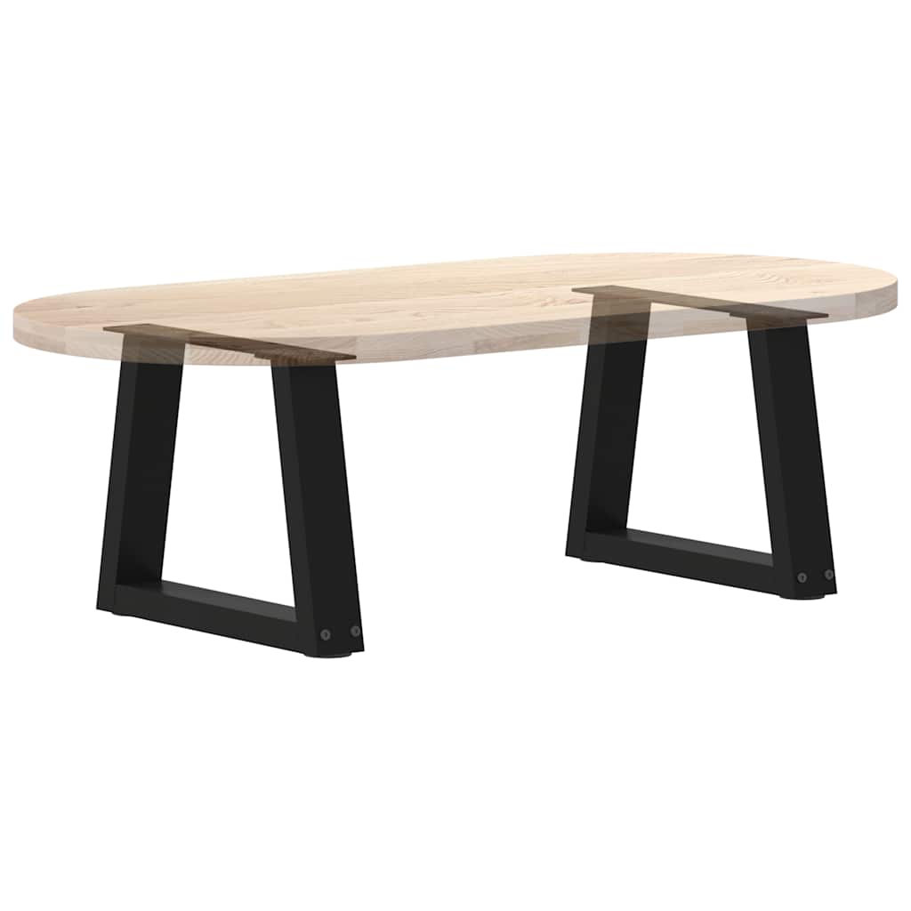 vidaXL Pieds de table basse en V 2 pcs Noir 40x(30-31,3) cm Acier