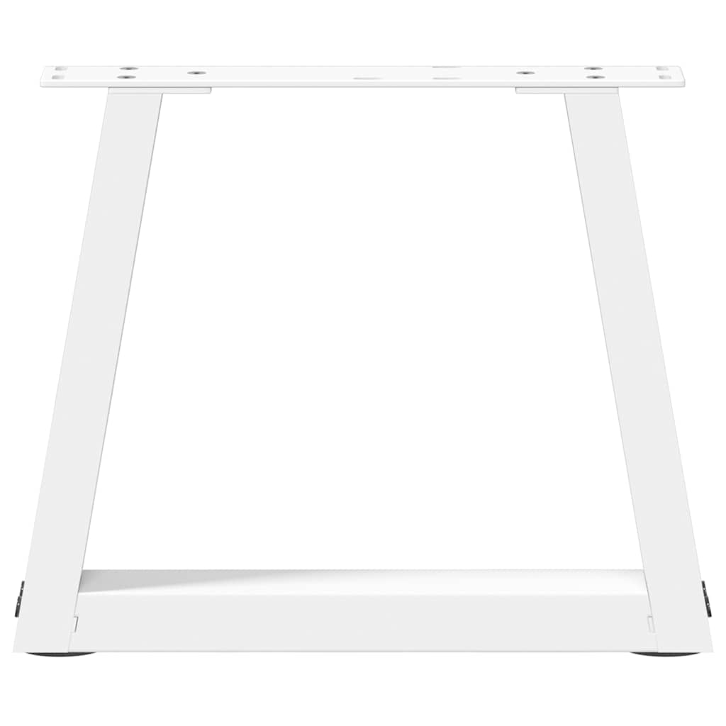 vidaXL Couchtischbeine V-Form 2 Stück Weiß 40x(30-31,3) cm Stahl