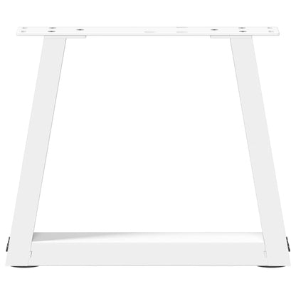 vidaXL Couchtischbeine V-Form 2 Stück Weiß 40x(30-31,3) cm Stahl