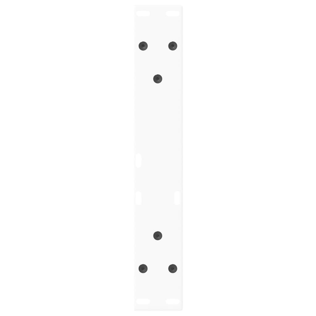 vidaXL Couchtischbeine V-Form 2 Stück Weiß 40x(30-31,3) cm Stahl