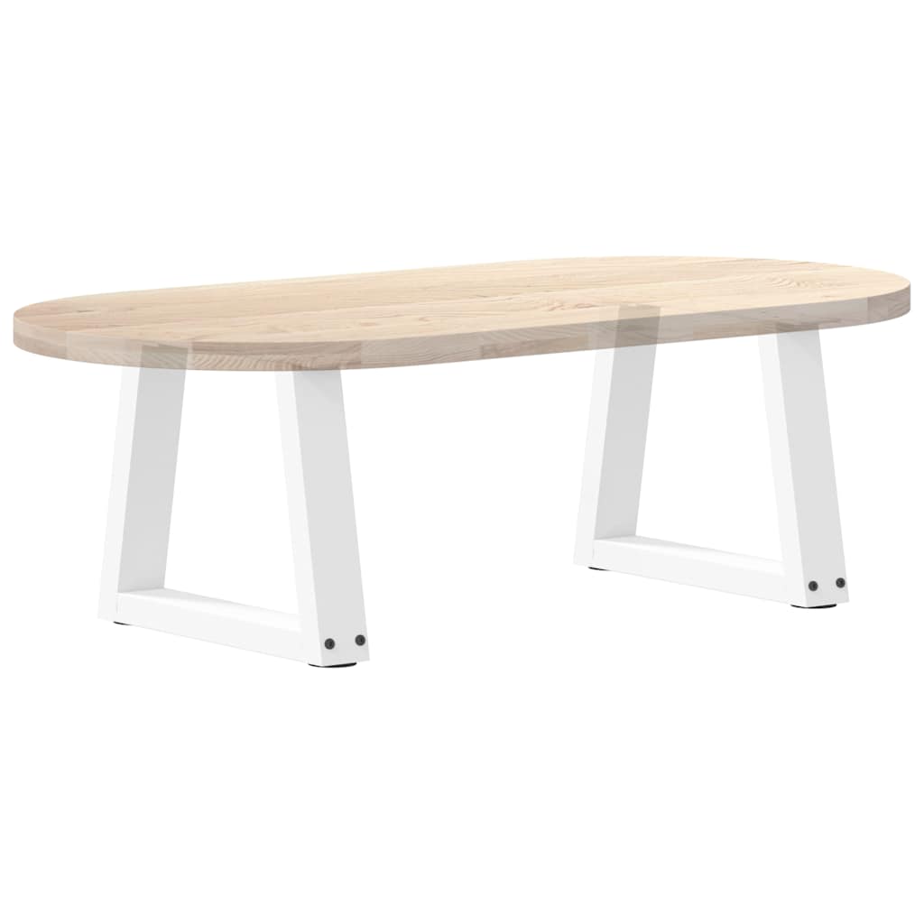 vidaXL Couchtischbeine V-Form 2 Stück Weiß 40x(30-31,3) cm Stahl